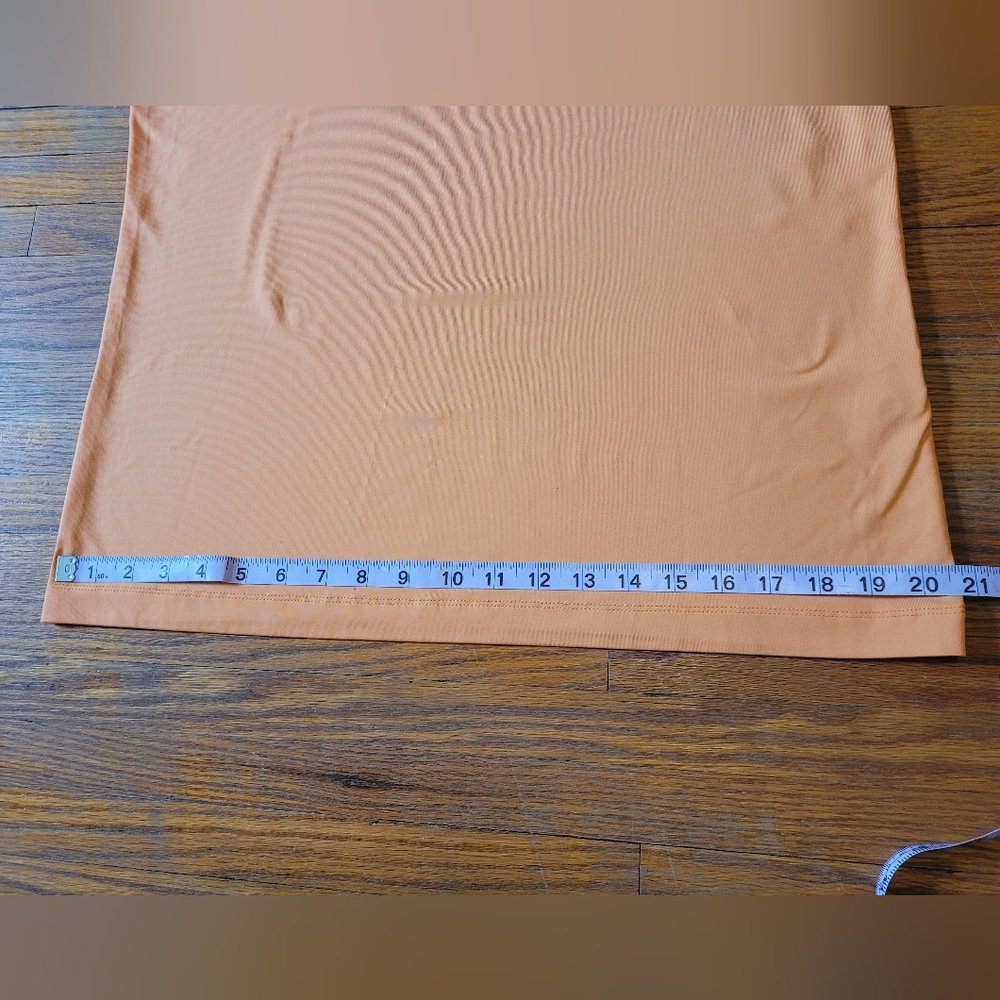 Chico's Womens Size 2 Large/12 Orange Tank Top Nylon Spandex Microfiber Scoop - Picture 7 of 7